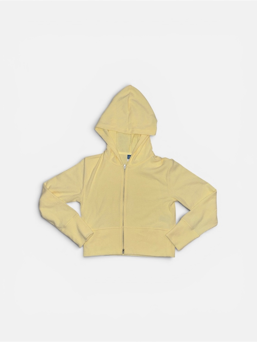 Old Navy Light Yellow Girls' Zip Hoodie Cozy & Soft Spring Summer Sweatershirt